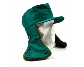 Genuine Austrian Army Military Winter Cap Austria hat NEW Green