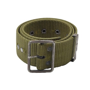 Original Czech Military belt canvas tactical olive thorn buckle CZ army surplus vintage webbing belt surplus