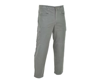 Genuine French Military air forces pants gray reinforced work cargo trousers military surplus