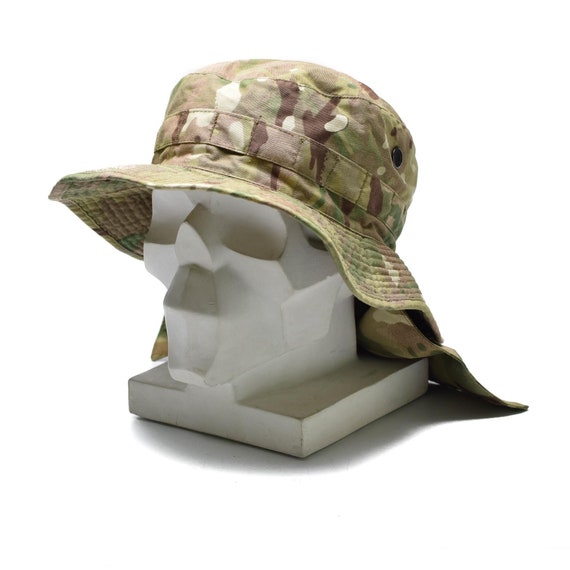Camo hat hotsell with neck flap