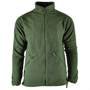 Genuine British army Thermal Jacket Fleece Green Liner Jumper men cold weather Mens Zip up Cardigan