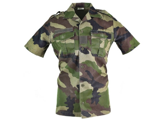 Original French army woodland camo CCE shirt fleece NEW