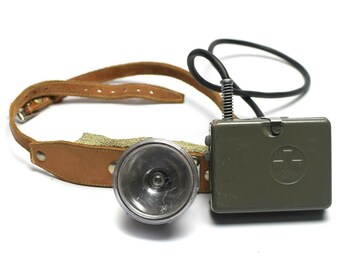 Vintage Swedish military army Head lamp Head torch flashlight NEW