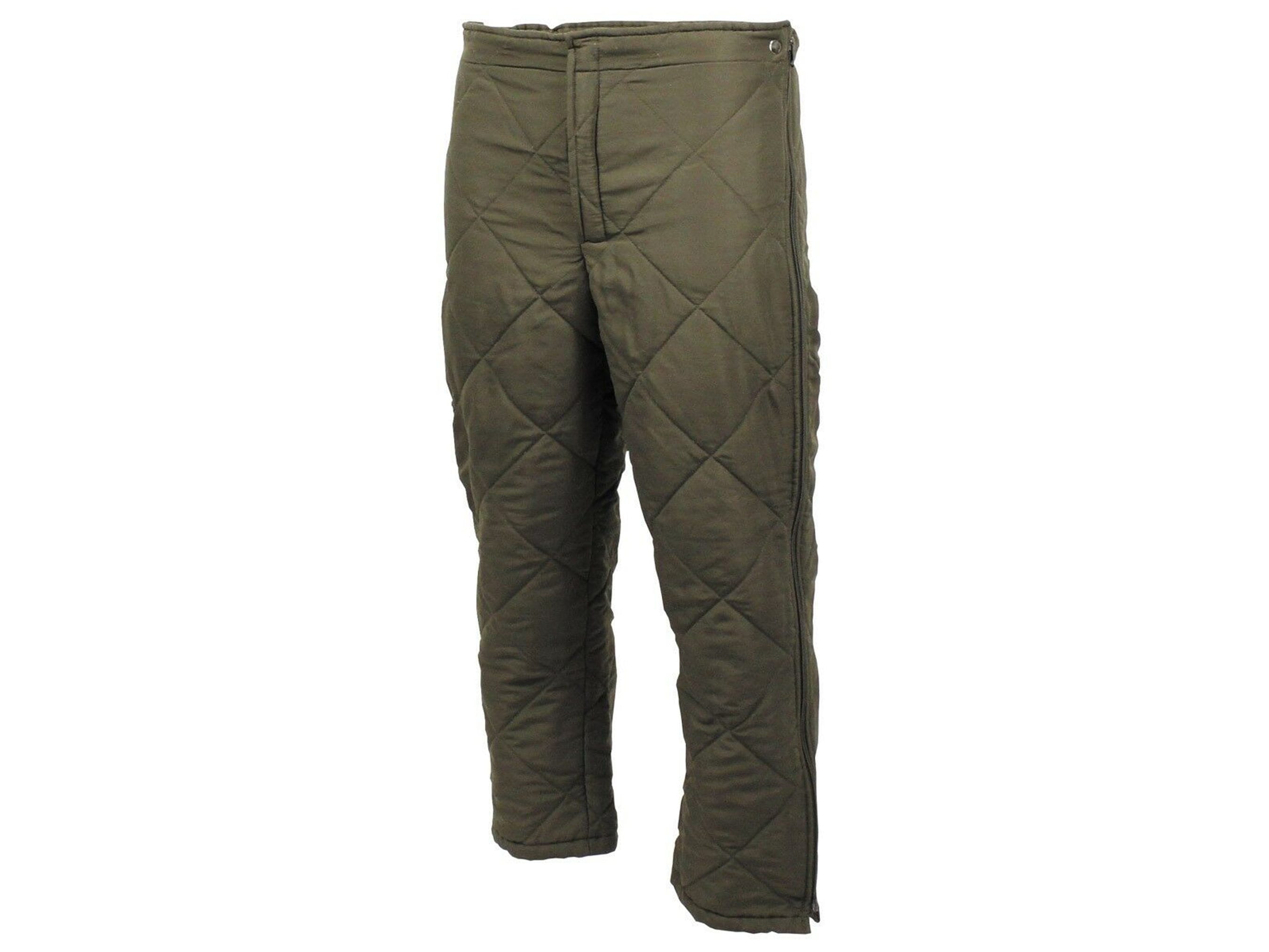 Genuine Austrian army quilt pants liners Warmer olive green thermal