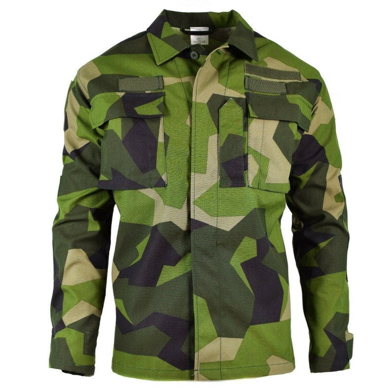 Original Swedish Army M90 Jacket Splinter Camouflage Field - Etsy