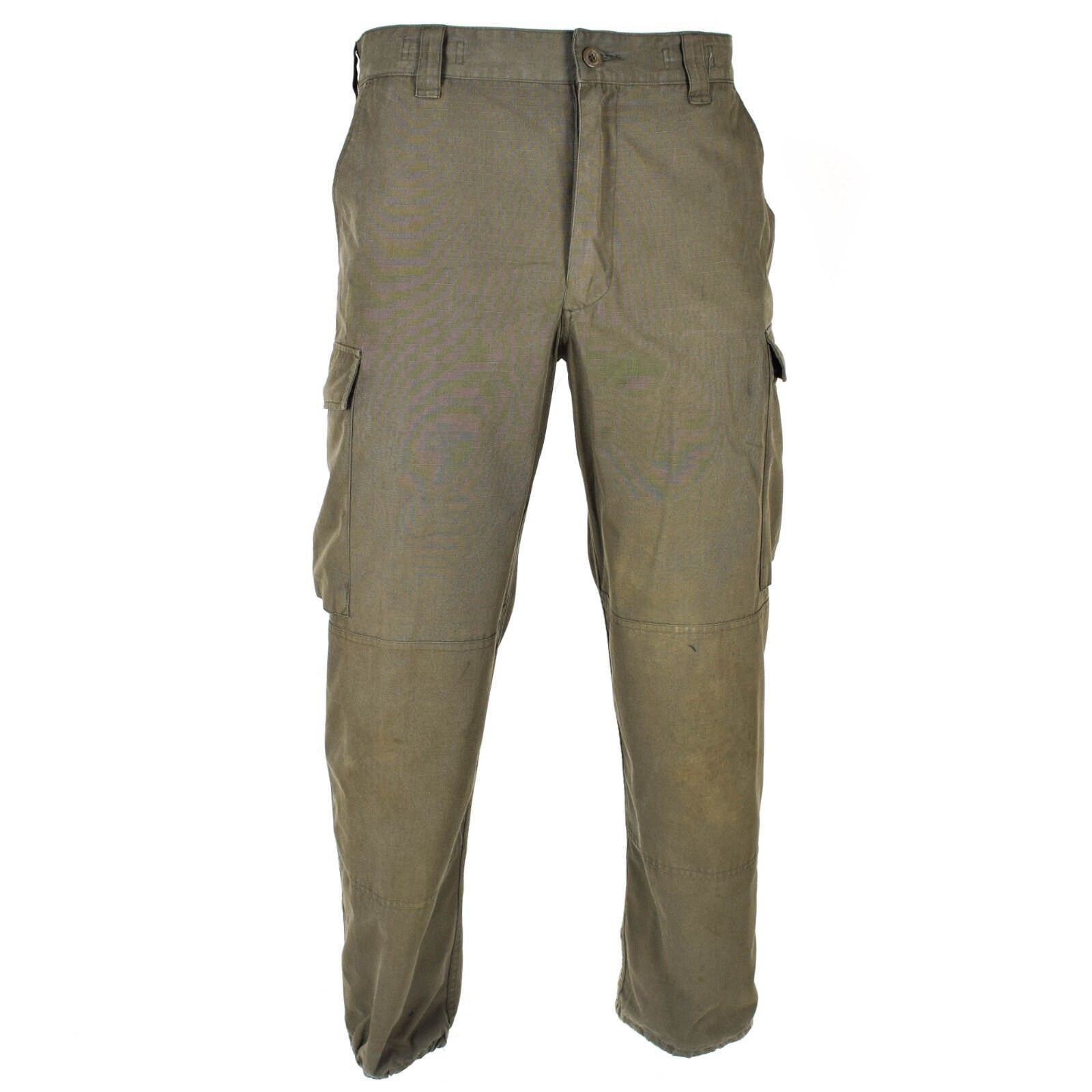 Genuine Austrian army pants Rip stop OD Military combat field Trousers Olive BDU