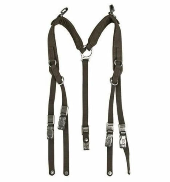 X-Back Suspenders Military Duty Belt Tactical Harness Strap Back