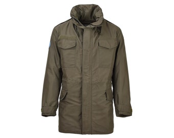 Parka Gore-Tex militaire autrichienne originale avec doublure, veste de pluie décontractée formelle