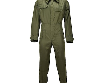 Original Belgian Military Tanker Coverall Hidden Pull Out Grab Handle Olive