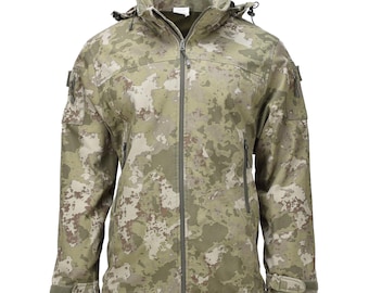 Original Turkish Army Field Parka RipStop Material Fooldaway Hood Camouflage military surplus jacket