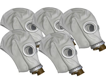 5pcs lot Cold war era Soviet military gas mask GP-5 Genuine surplus respiratory protection Halloween costume decor X-SMALL SIZES
