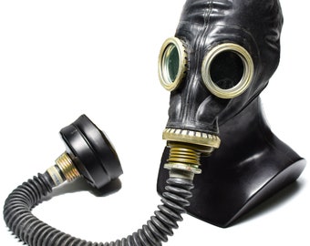 冷戦時代のソビエトロシア軍ガスマスク GP-5 本物の余剰呼吸保護具