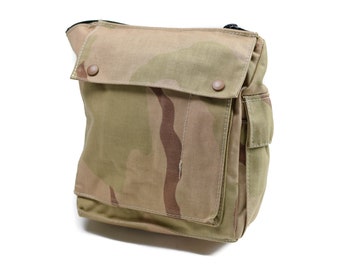 Genuine Dutch Army Gas mask bag Military Surplus Desert camouflage Shoulder pouch with waist starp NEW