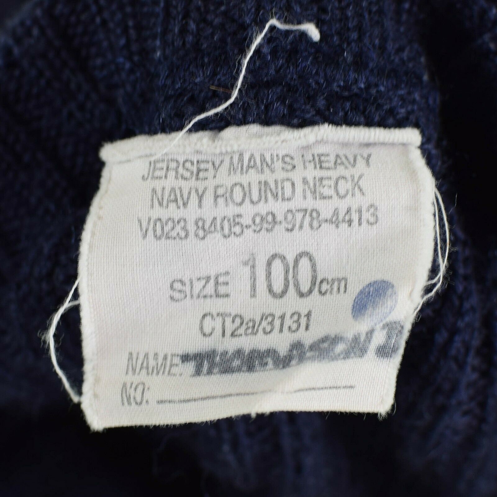 Original British Army Navy Blue Sweater Commando Jumper Pullover