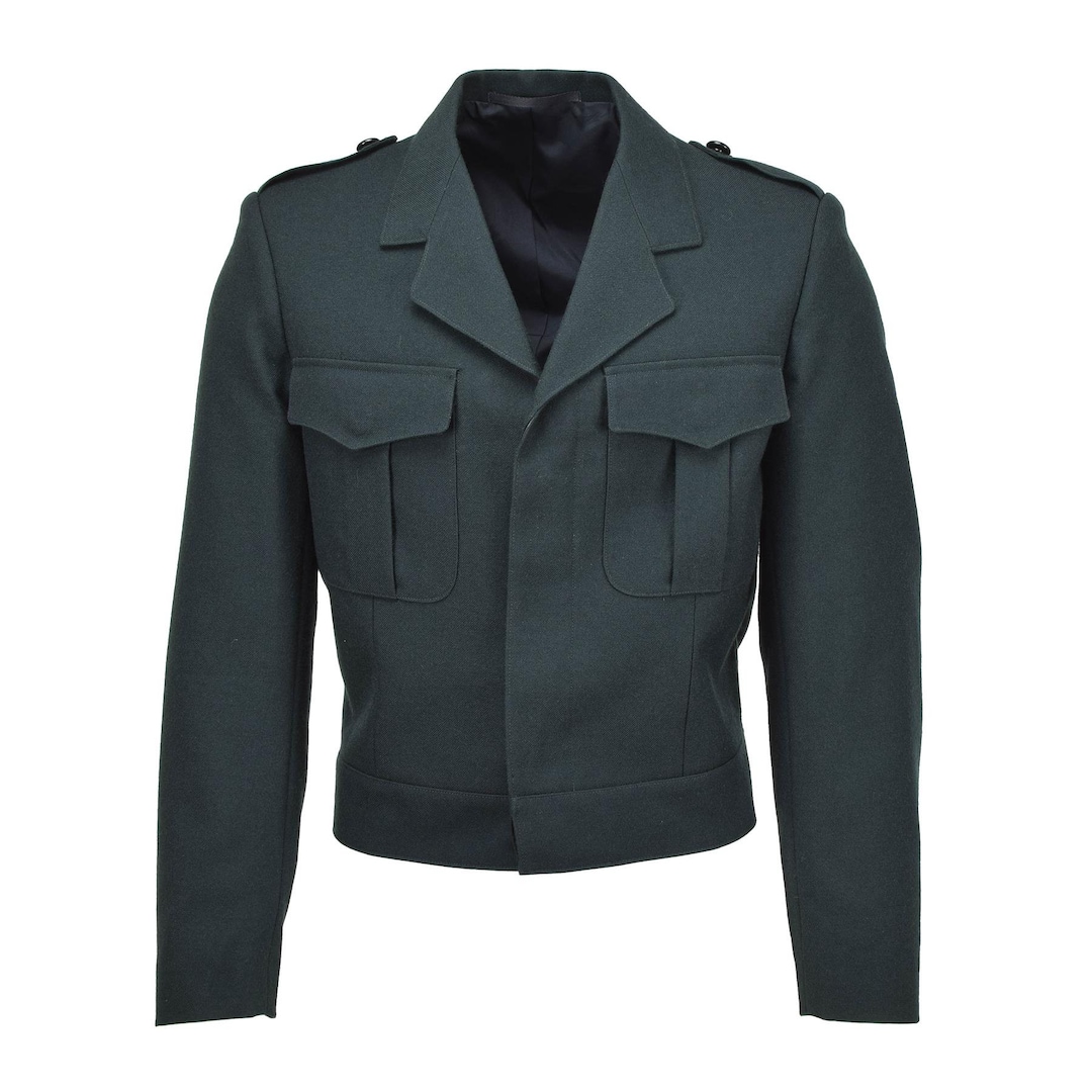 French Army 50s Vintage Wool Coat Deadstock Military Check