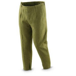 Echte rumänische Armee Wolle Feldhose Kampfhose Khaki OD Militärüberschuss