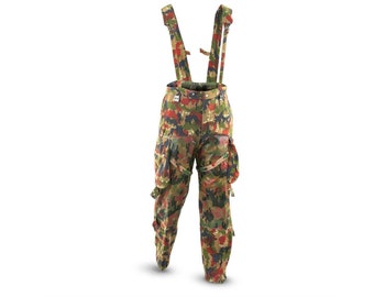 Genuine Swiss army field trousers M70 Switzerland combat Camo sniper pants NEW