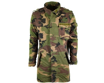 Original vintage Slovakian army field jacket M97 Slovakia military combat parka