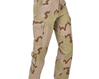 Original Dutch Military Field Pants Slash Cargo Pockets Desert Camouflage