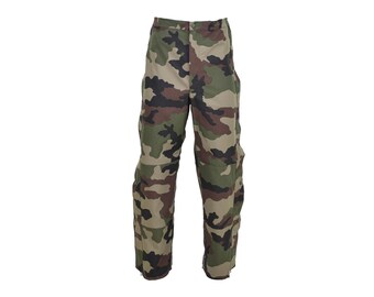 Genuine French army rain pants waterproof trilaminate overall with braces NEW