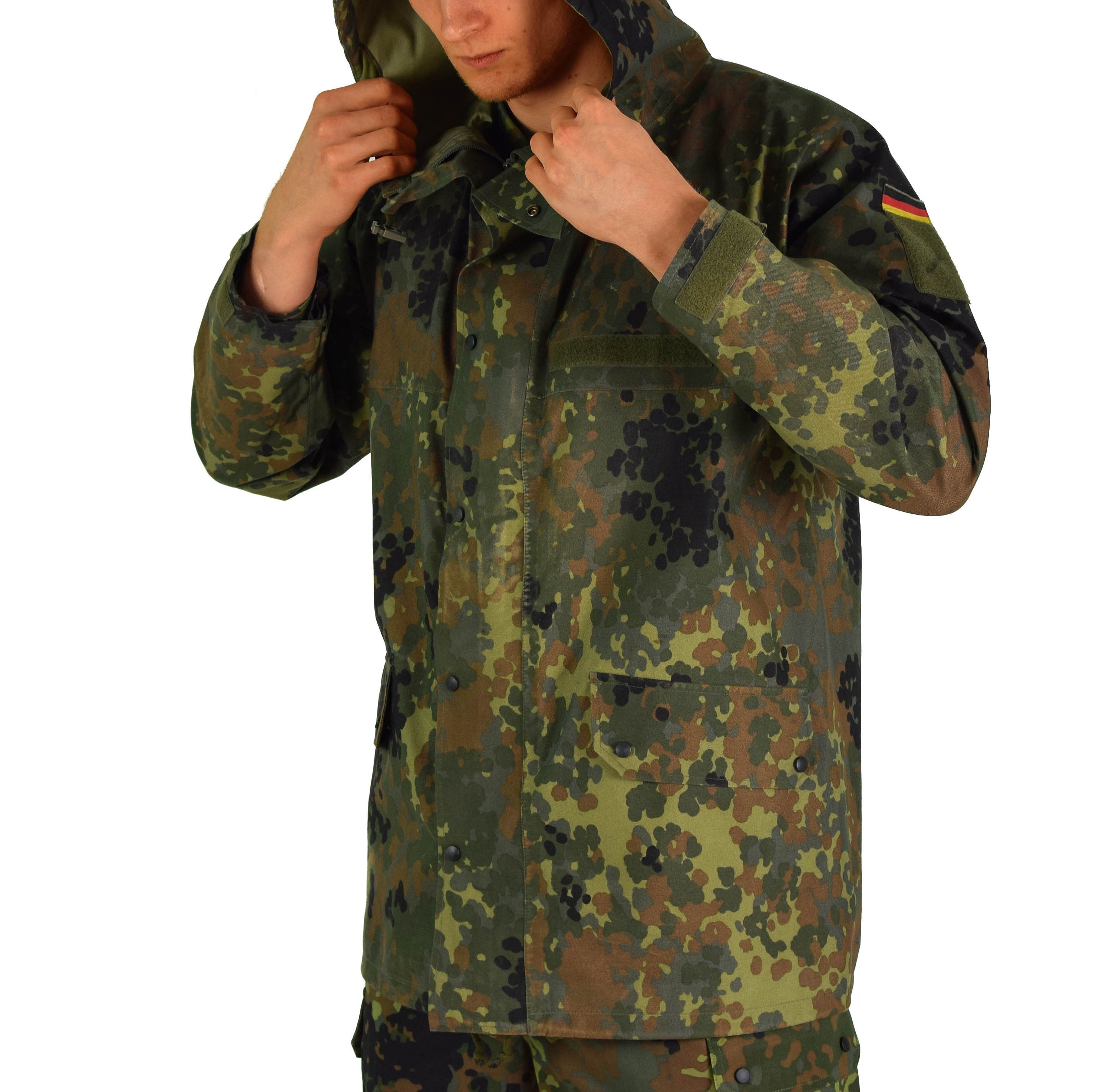 Original German Army Field Jacket Goretex Flecktarn Waterproof