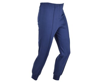 Original Italian Air Force sport blue sweatpants activewear vintage trousers NEW