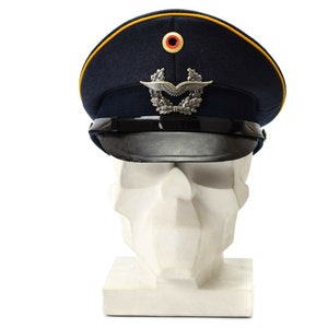 Genuine German army visor cap. Air forces military peaked hat luftware NEW