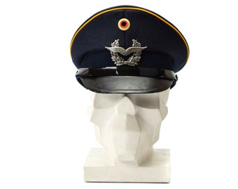 Genuine German army visor cap. Air forces military peaked hat luftware NEW