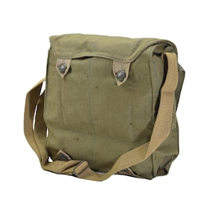 Original Czech Military gas mask shoulder bag green canvas vintage surplus NEW