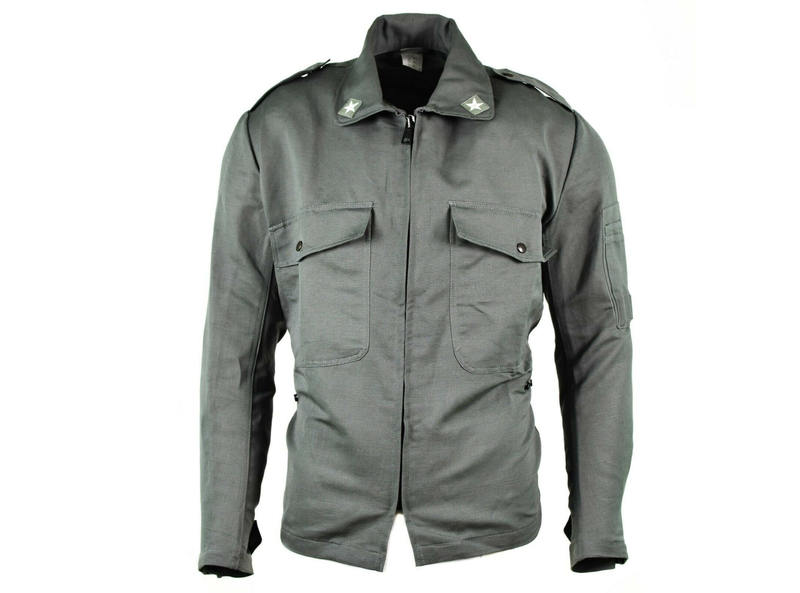 Original Italian army grey jacket Air Force military BDU surplus issue shirt New