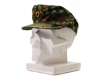 Genuine Original German army Flecktarn cap BW woodland camo military hat NEW