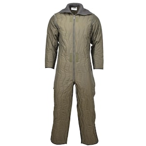 Original German Military coverall quilted liner winter jumpsuit lining olive NEW