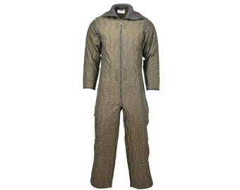 Original German Military coverall quilted liner winter jumpsuit lining olive NEW