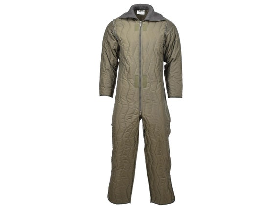 Original German Military coverall quilted liner w… - image 1