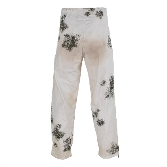 最高品質の Original German Uniform Winter Pants Camo Snow Military パンツ