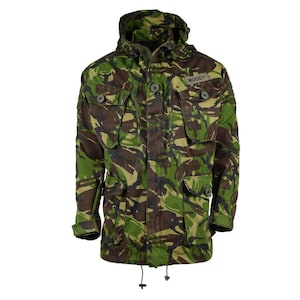 Genuine British military combat smock field jacket hooded windproof DPM camo