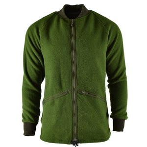 Genuine British army Thermal Cardigan Jacket Fleece Green Liner Jumper mens zip up jackets cold weather wear