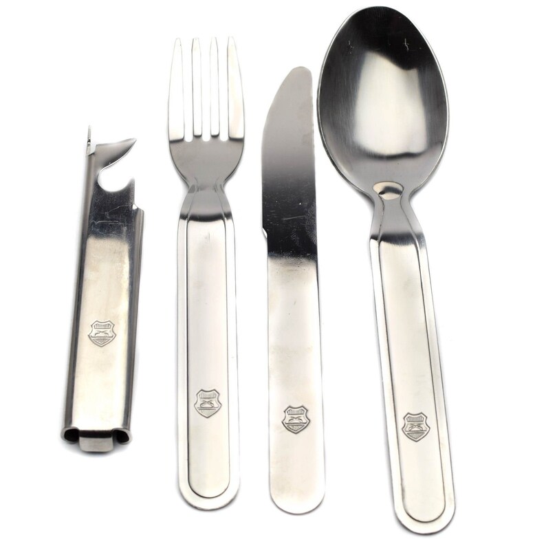 Original Hungarian Army Cutlery Set 4 Pieces Eating Utensils Etsy