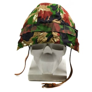 Original Swiss army military helm M71 cover alpenflage Camo