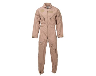 Original Dutch military coverall khaki flight pilot jumpsuit meta-aramid NEW