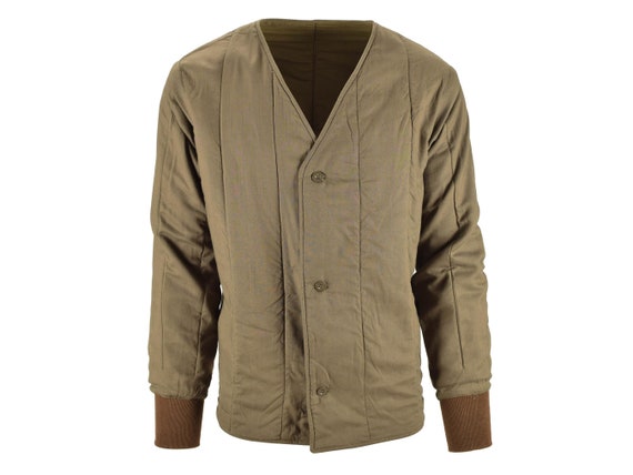Military quilted jacket top