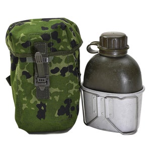 Comprar Botella de agua militar del ejército de 1L, taza de cantimplora  para acampar y senderismo, portátil para exteriores