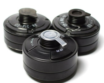 3pcs lot Modern Gas Mask Filter CF F3 cartridge canister respiratory 40mm NATO NBC Fumes Dust Gas protection