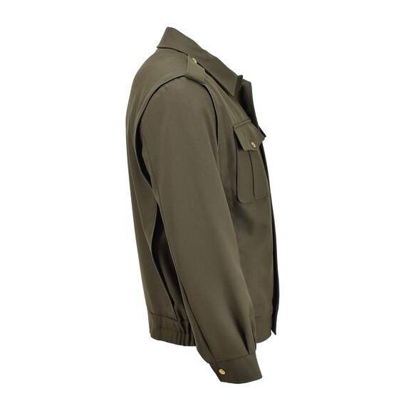 ジャケット・アウター Cale Silk Military Blouson Khaki bc17ebdc0a044c889b2ad86e785c2e