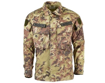 Genuine Italian army Rip Stop Vegetato camo ACU jacket combat field shirt Blouse