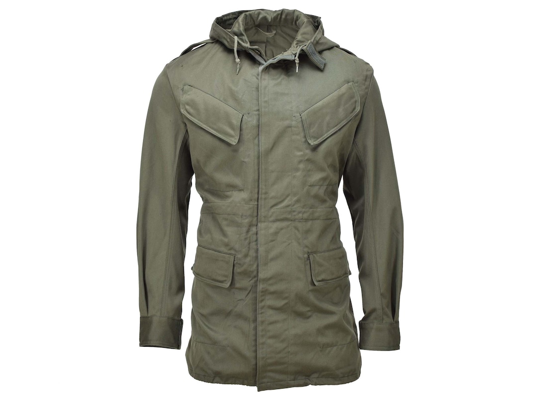 Echte belgische Militärjacke oliv Feldtruppen BDU Kapuzenparka