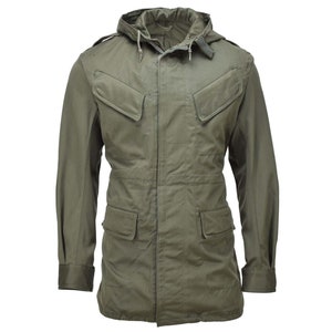 Echte belgische Militärjacke oliv Feldtruppen BDU Kapuzenparka Vintage NEU