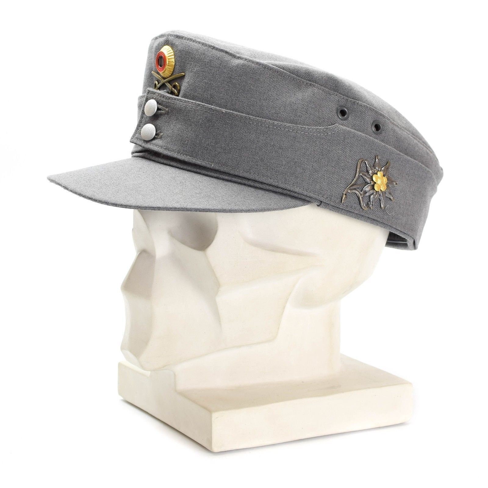 Original German Army Military Mountain Cap Gebirgsjäger Grey