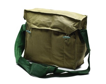 Genuine Bulgarian army haversack khaki side shoulder bag pack NEW