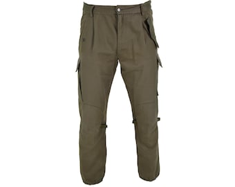 Original Italian army combat trousers BDU field troop work uniform pants Olive Drab